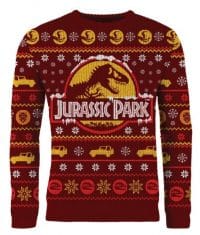 Knitted Jurassic Park Christmas Jumper