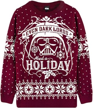 Star Wars Darth Vader This is My Jolly Face Navy Unisex Christmas Jumper 